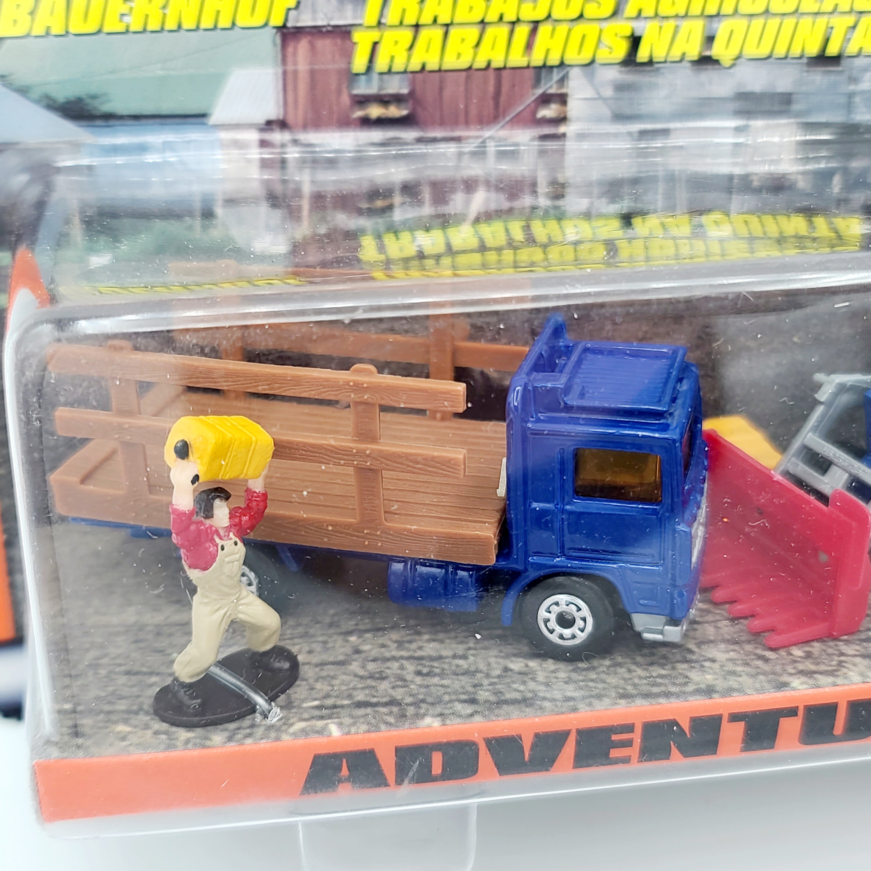 Matchbox Farming Set - Volvo Container Truck / Tractor (1998 Adventure Pack - German Release)